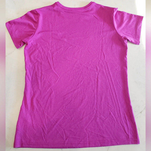 3 Dri-Fit Nike Tees Women Large Pink Magenta Purple Green - Picture 6 of 13